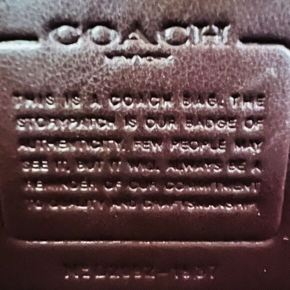 COACH Natural Sunbeam Multi Leather Canvas Mix Jade Shoulder Bag - Picture 9 of 11